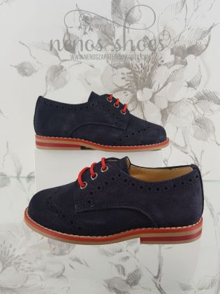 Zapato Landos cordones rojo