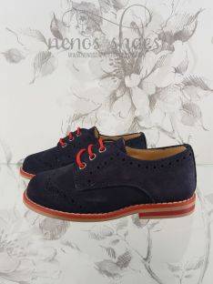Zapato Landos cordones rojo
