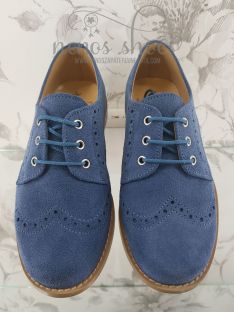 Zapato Landos ante azul 2