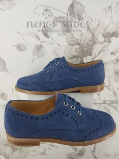 Zapato Landos ante azul