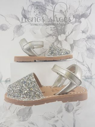 Menorquinas Ria glitter correa