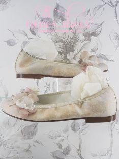Bailarinas Maria Catalán draco beige