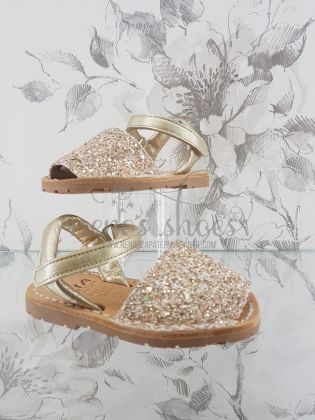 Menorquinas Ria glitter correa