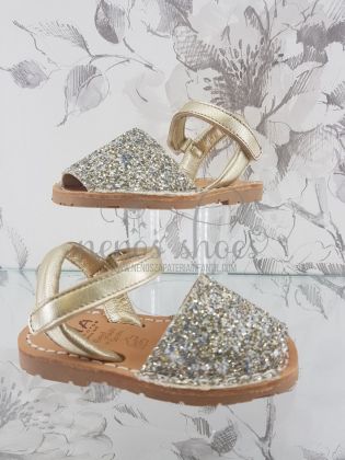 Menorquinas Ria glitter correa