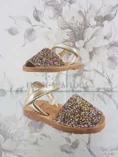 Menorquinas Ria glitter correa