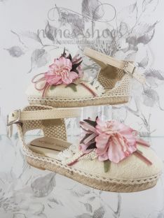 Alpargatas Maria Catalán encaje flor