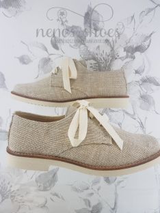 Zapatos Maria Catalán lino 2