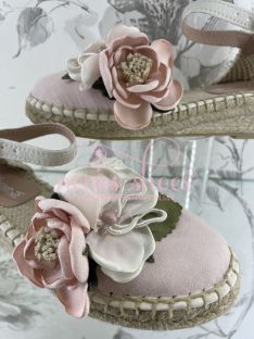 Alpargatas Zoysan puntilla y flor