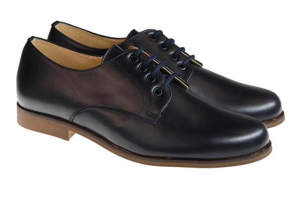 Zapatos María Catalán Comunión napa marino