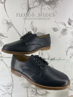 Zapatos María Catalán Comunión napa marino 2