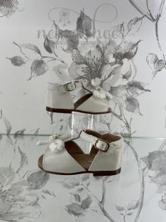 Sandalias Cucada lazo perla