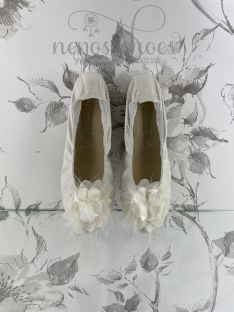 Bailarinas Papanatas moña beige 2