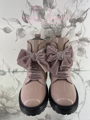 Bota Landos lazo terciopelo