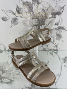Sandalias Confetti metalizada