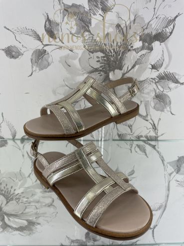 Sandalias Confetti metalizada
