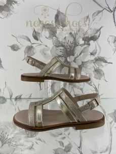 Sandalias Confetti metalizada 2