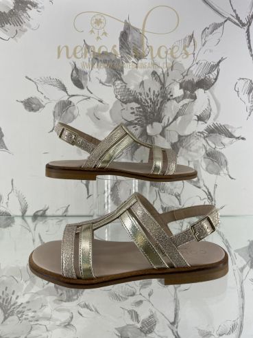 Sandalias Confetti metalizada