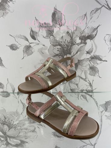 Sandalias Confetti metalizada