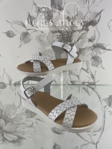 Sandalias Papanatas Zoe blanco 2