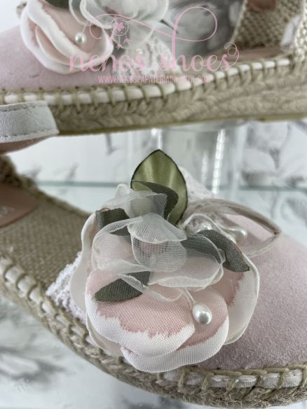 Alpargatas Zoysan puntilla flor