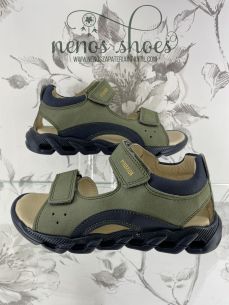 Sandalias Primigi verde abierta