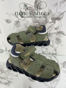 Sandalias Primigi verde cerradas 2