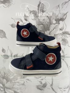 Botin Acebos velcro marino 2