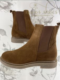 Botines Acebos serraje marrón 2