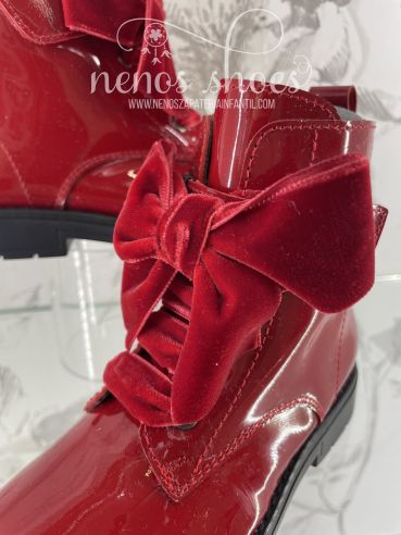 Bota Landos lazo terciopelo