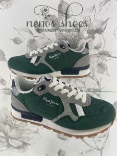 Deportivas Pepe Jeans Brit Young verde 2