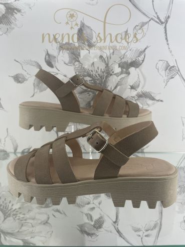 Sandalias Papanatas tres tiras