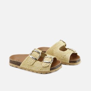 Sandalias Eli bio hebillas rafia 2