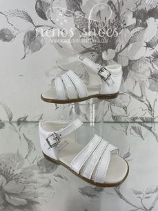 Sandalias Landos talonera blanco 2