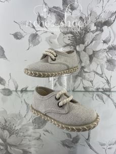 Alpargatas Diverkids cordones beige 2