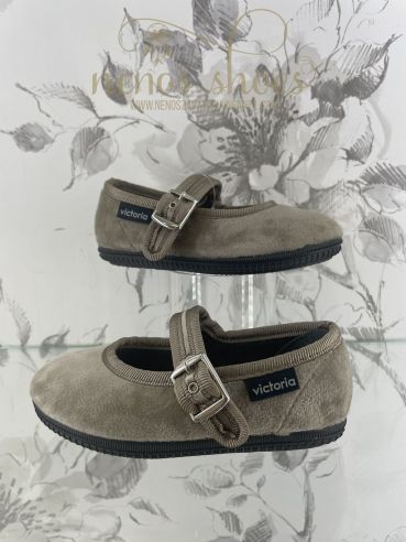 Merceditas Victoria terciopelo hebilla