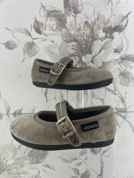 Merceditas Victoria terciopelo hebilla