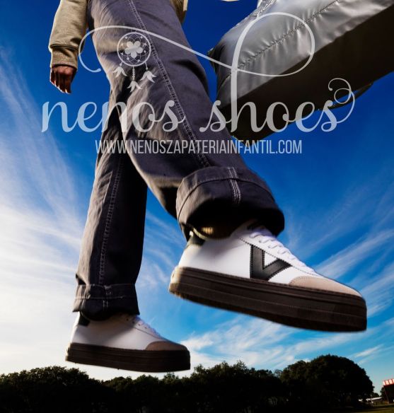 Zapatillas Victoria Barcelona ciclista efecto piel