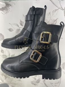 Botas Acebos hebillas negro 2