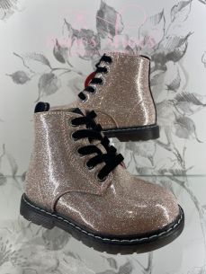 Botas Garvalin glitter rosa 2