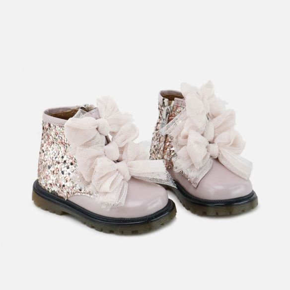 Botas Eli glitter lazos