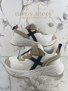 Deportivas Munich mini track blanco