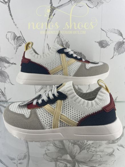 Deportivos Munich mini net blanco