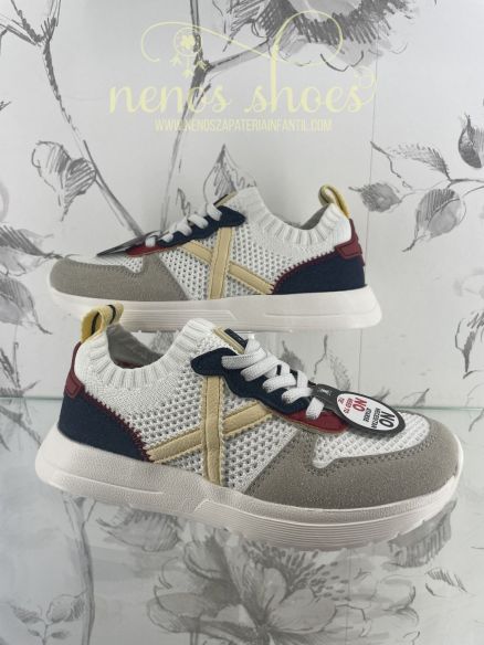 Deportivos Munich mini net blanco