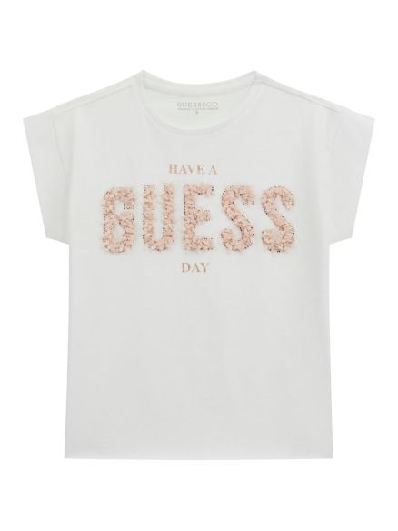 Camiseta Guess logo strass