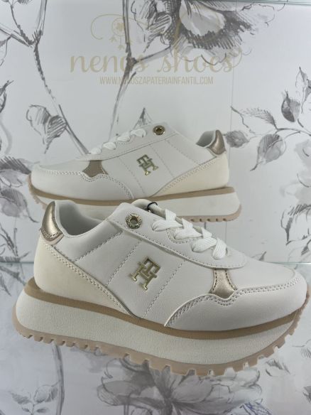 Deportivas Tommy Hilfiger blanco-oro