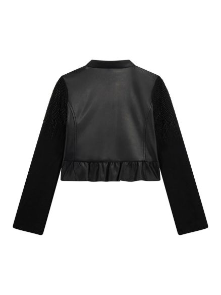 Cazadora Guess piel sintética strass