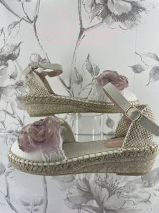 Alpargatas Zoysan adorno malva