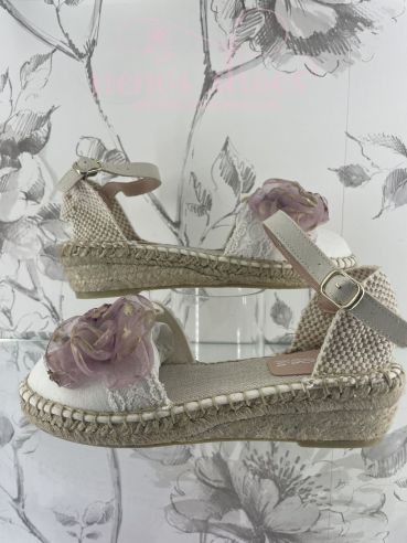 Alpargatas Zoysan adorno malva