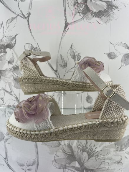 Alpargatas Zoysan adorno malva