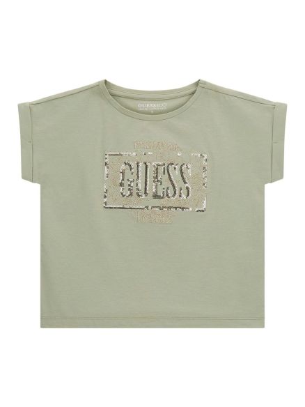 Camiseta Guess logo lentejuelas